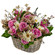 floral arrangement in a basket. Sumy