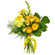 Yellow bouquet of roses and chrysanthemum. Sumy